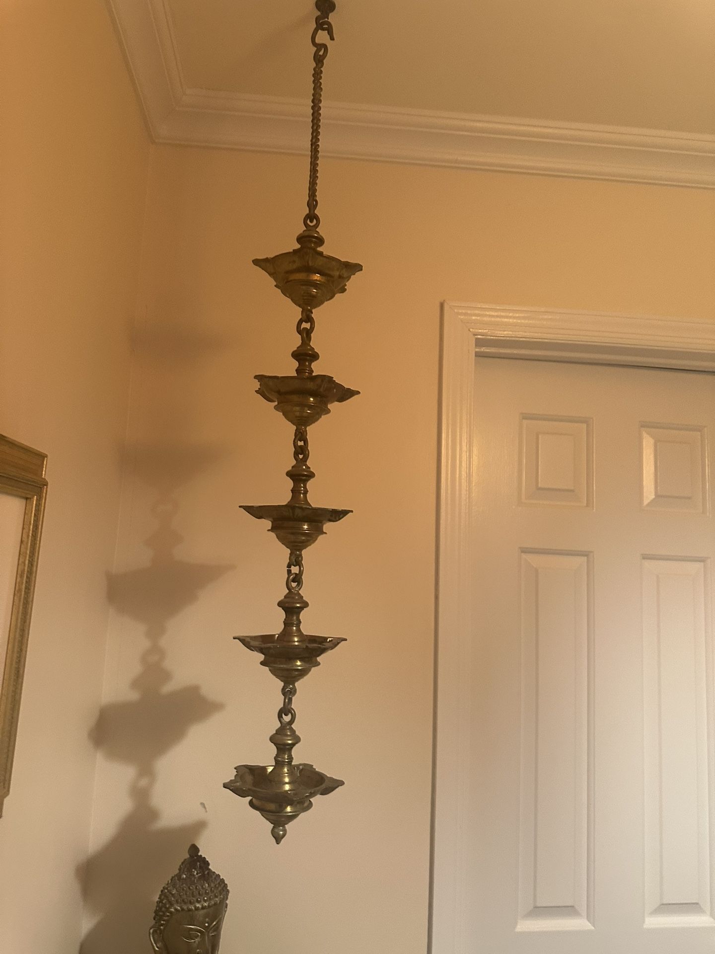 Brass Hanging Oil Lamp
