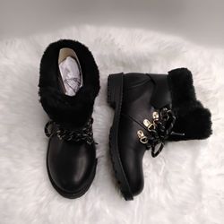 Kids Black Boots 