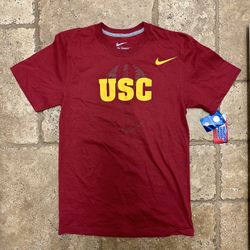 Nike USC Trojans Football Regular Fit Size Small Dri Fit Shirt NWT