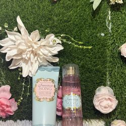 Bath & Body Works Sweetest Song Hydrating Body Cream & Mist 8oz Shea Butter