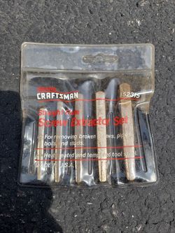 Craftsman straight flute screw extractor set