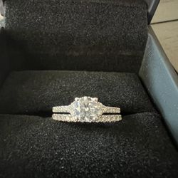 Diamond Ring and Anniversary Band