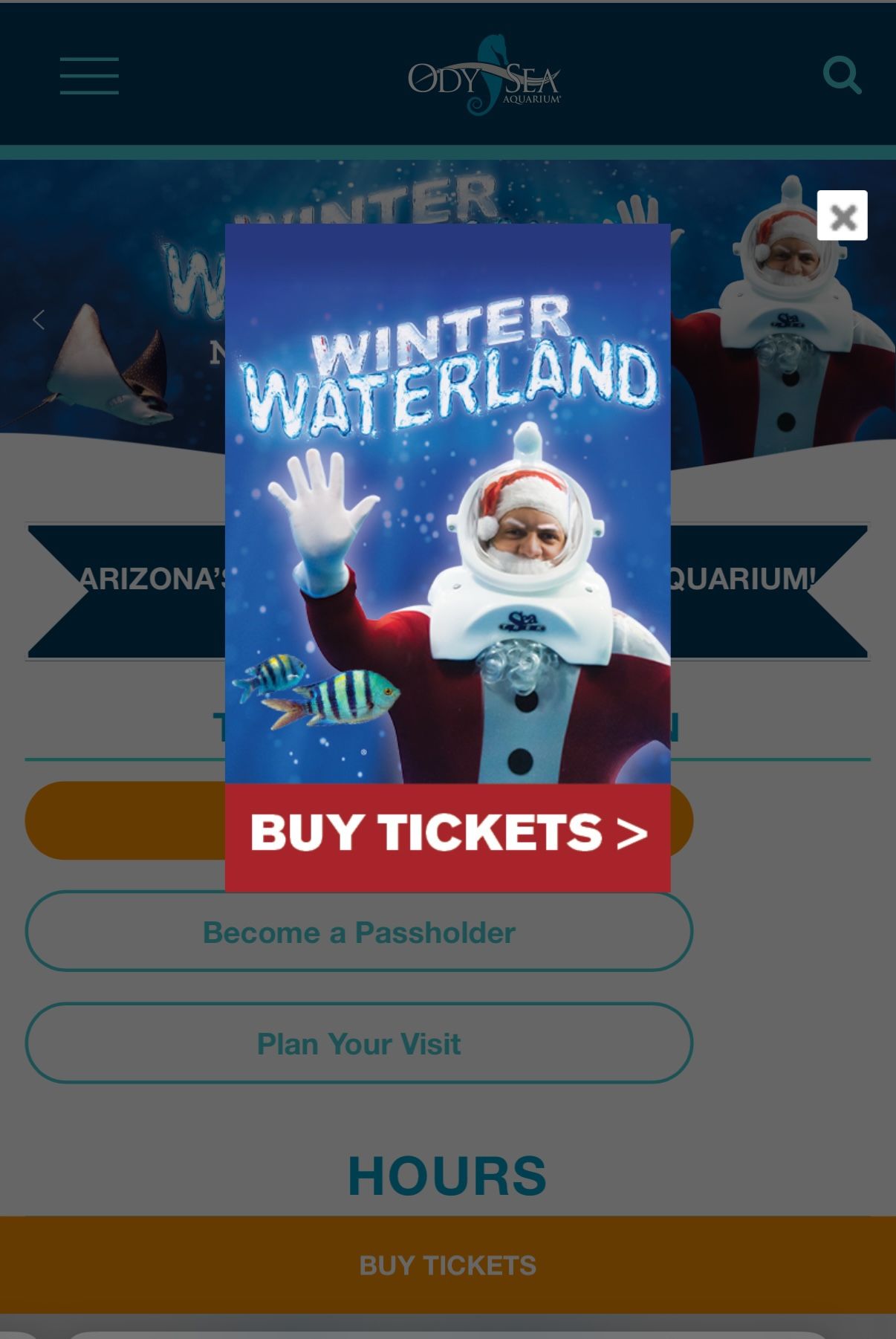 ODYSEA AQUARIUM TIX **HALF OFF**