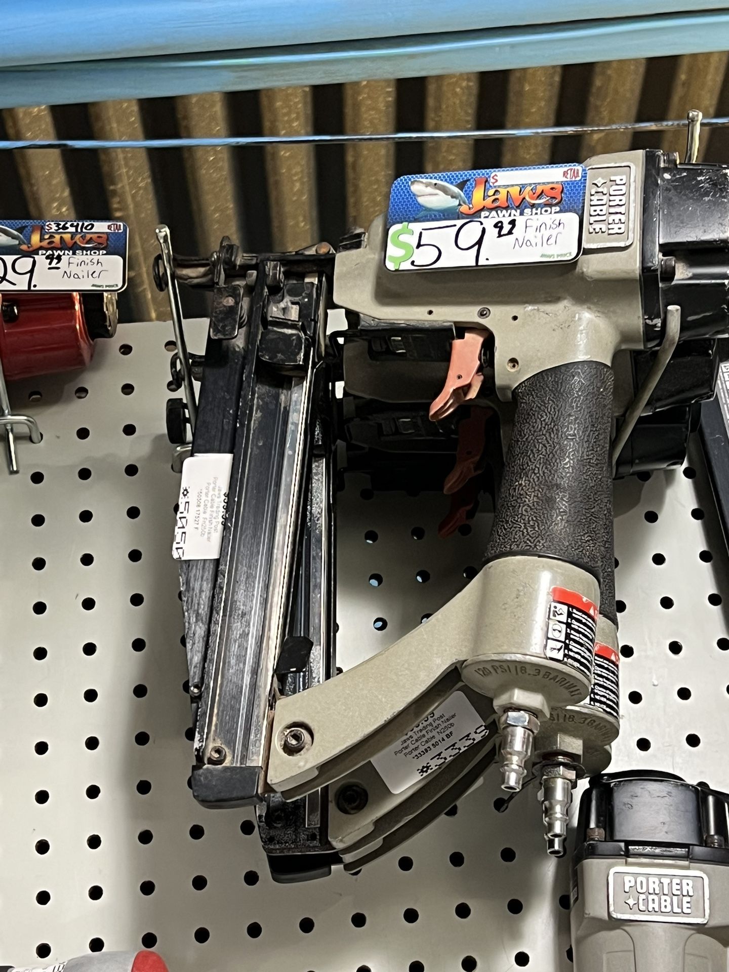 Porter Cable Finish Nailer pick up only other nailers / tools for sale as well come stop by!