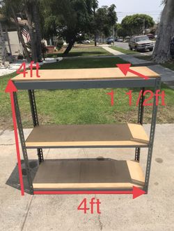 Storage Racks 4ft T x 4ft W x 1 1/2 D Industrial Shelving/Warehouse Shelving/Garage Shelving