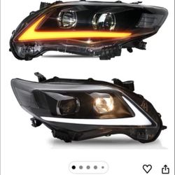 🚗 LED Headlight Assembly for Toyota Corolla ,Compatible with 2011–2013 Corolla
