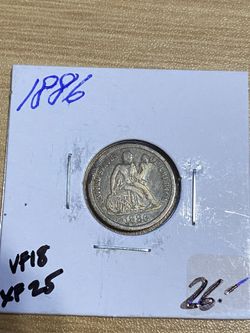 1886 Seated Dime