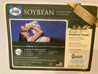 Soybean foam-core crib mattress!