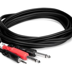 Hosa CMP-159 Stereo Breakout Cable TRS to Dual TS - 10 Feet