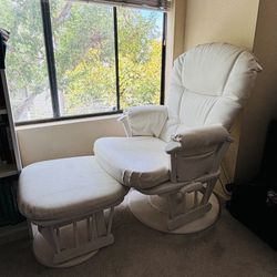 Leather Dutailer Glider With Ottoman ($285)