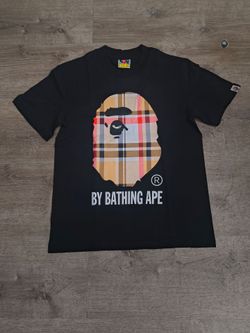 BAPE By Bathing Ape Black Burberry Graphic T-Shirt