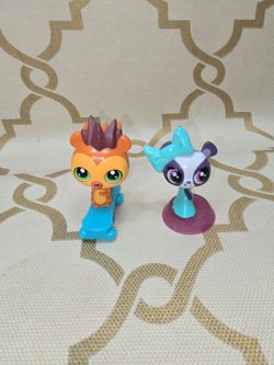 Littlest Pet Shop Russell Hedgehog & Penny Ling Panda Toys McDonald's Set Of 2