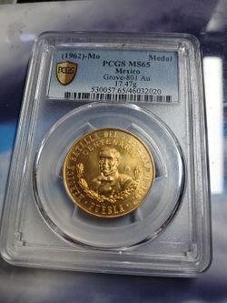 1962 Batalla de Puebla  Mint State 65