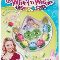 Whirl N' Wear Charms Jewelry Kit Totally Tulips Make Bracelet keychains