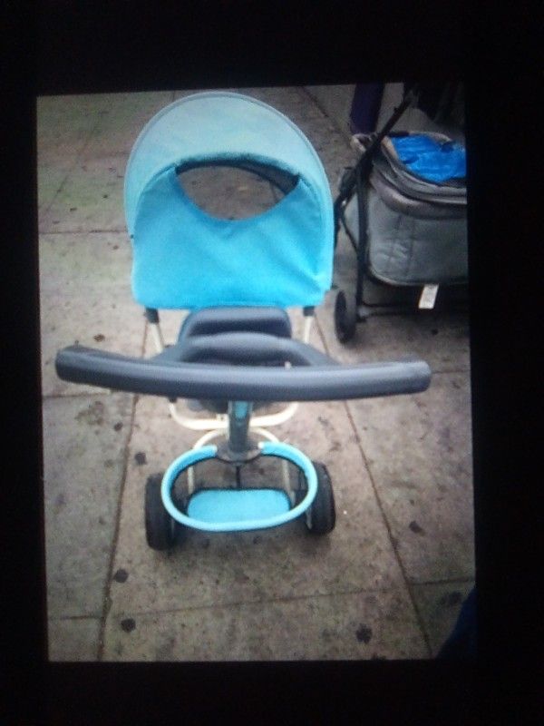 Baby Push Tricycle For Stroller For Kids Boys & Girls Age 9 Month 5 Yrs Old And Blue