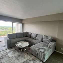 CORDUROY POP-UP SLEEPER BRAND NEW SECTIONAL SAME DAY DELIVERY 