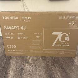 Toshiba 43” Smart 4k TV