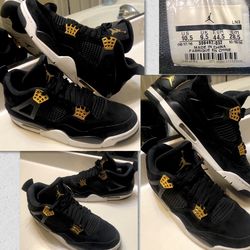 Jordan Retro 4 Royalty Size 10.5 Men AUTHENTIC-NO BOX-NO TRADES-77064 Area Code