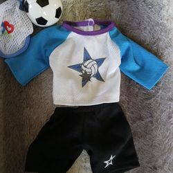 Soccer Outfit For 18inch Dolls 