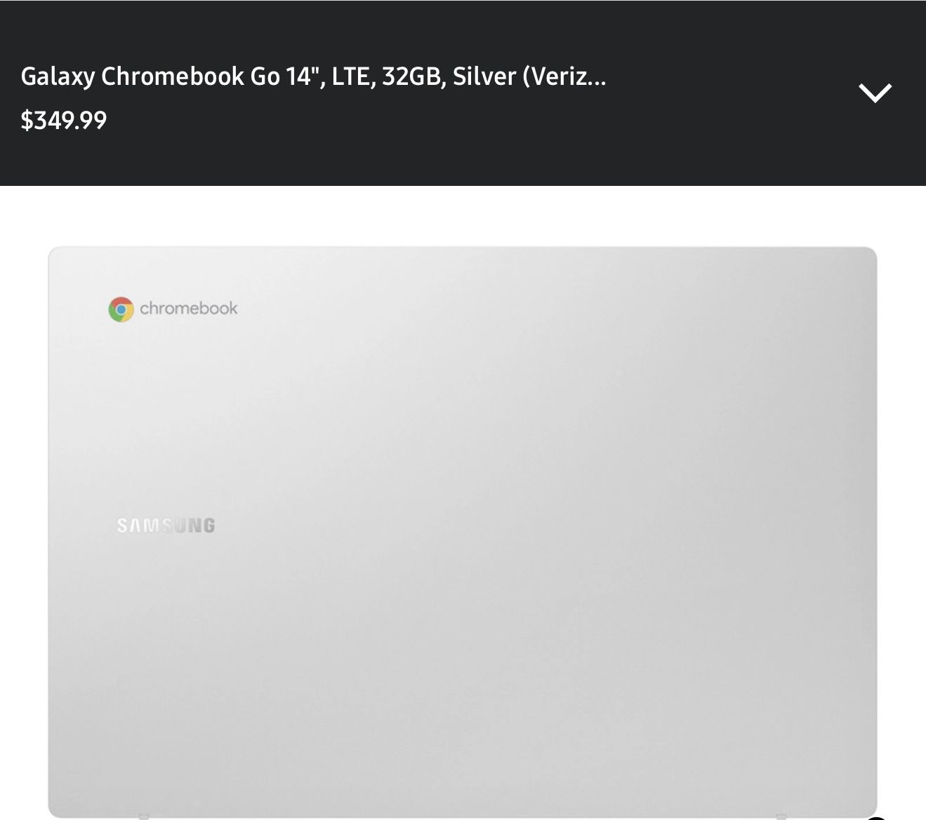 Close Box Galaxy Chromebook LTE * New*