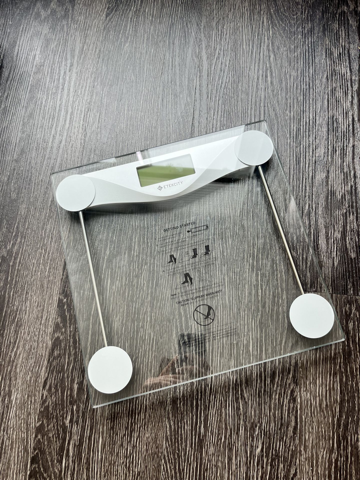 Clear Glass Weight Scale