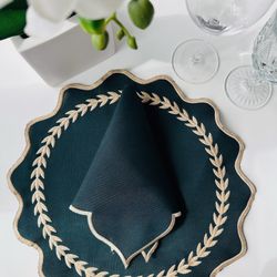 Embroidered Placemats – Elegant & Decorative Table Setting for Any Occasion