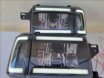 87-91 Ford F150 F250 F350 Ford Bronco LED DRL Headlights Luces Micas Calaveras Faros Headlamps