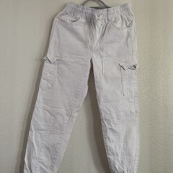 White Cargos Joggers 
