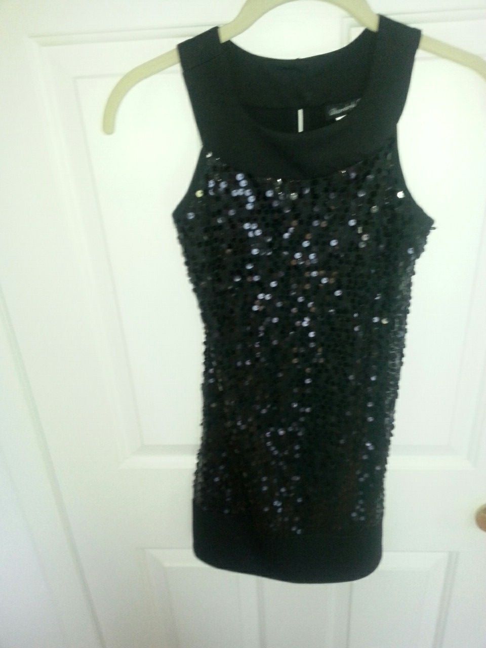 Black sequined dress ..girls sz 10