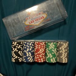 100 Count Las Vegas 11.5 Professional Gram Poker Chips