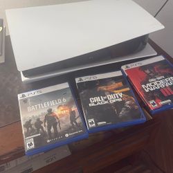 Ps5 Disc Version  With 2 Controllers 