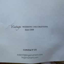 Glass wedding decorations