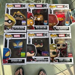 Funko Pop Marvel Exclusives Set