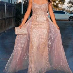 Formal/ Prom Dress- Rose Gold