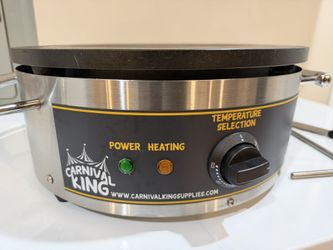 16" ROUND PORTABLE STEEL CREPE MAKER