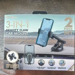 3-IN-1 Gravity Claw Car mount for all smart phones