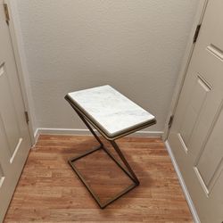 Marble side table, night table, end table