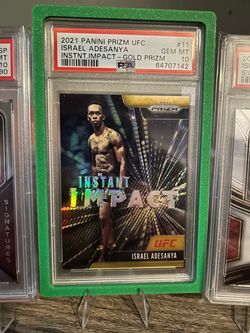 Israel adesanya gold psa 10
