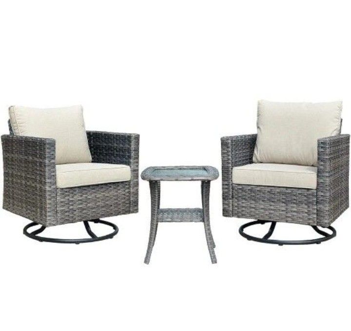 Gorgeous Patio Furniture Set Three Piece Bistro Set Patio Rocking Chairs Outdoor Rocking Chairs Sillas Mesadoras ππ
