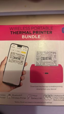 Wireless thermal printer bundle