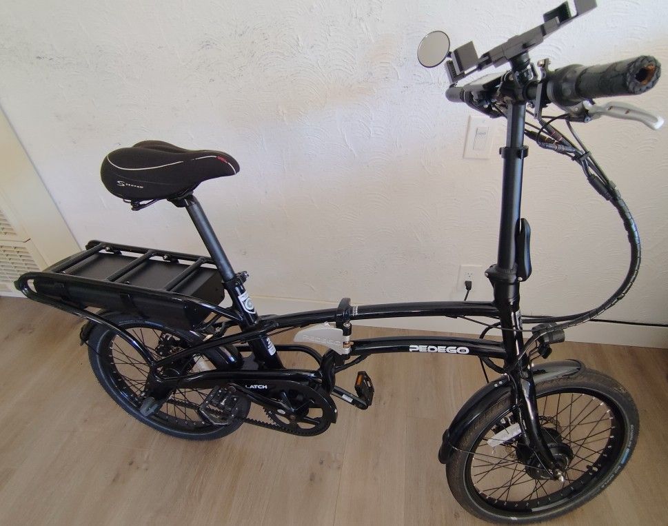 Pedego Latch BELT DRIVE Electric Folding Bike Ebike 3 Speed Shimano IGH Bicycle