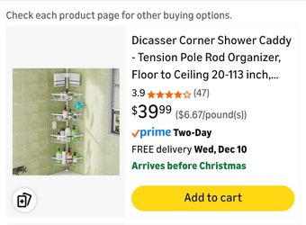 Tension Corner Shower Caddy