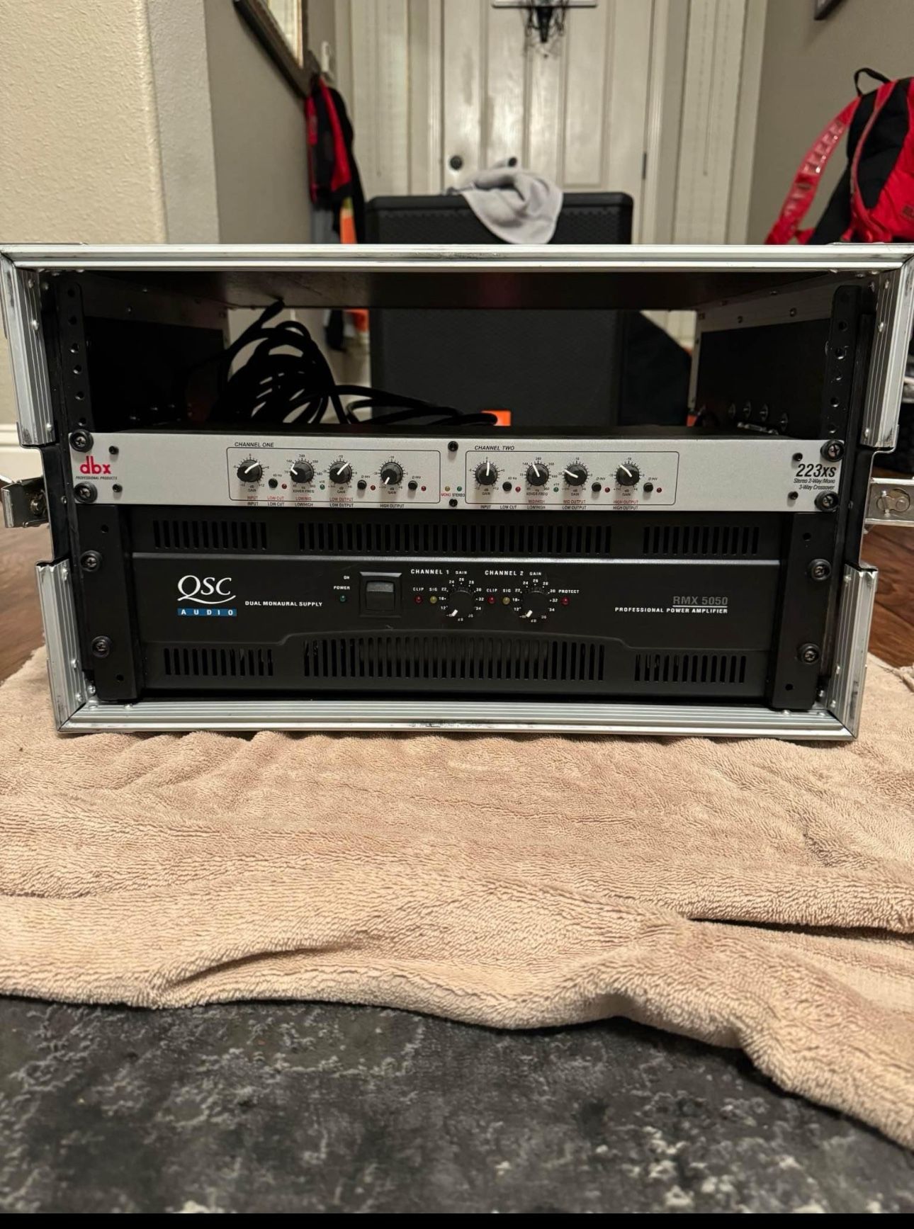 QSC RMX 5050 Amp, With DBS CROSSOVER