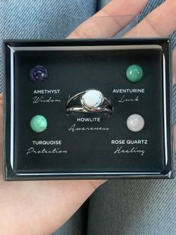 Interchangeable Crystal Ring