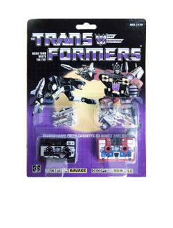 Transformers G1 Decepticons Ravage and Rumble Reissue
