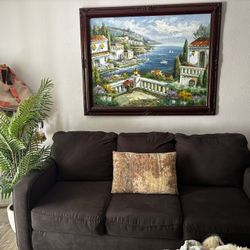 Grey Couch , Pull out bed