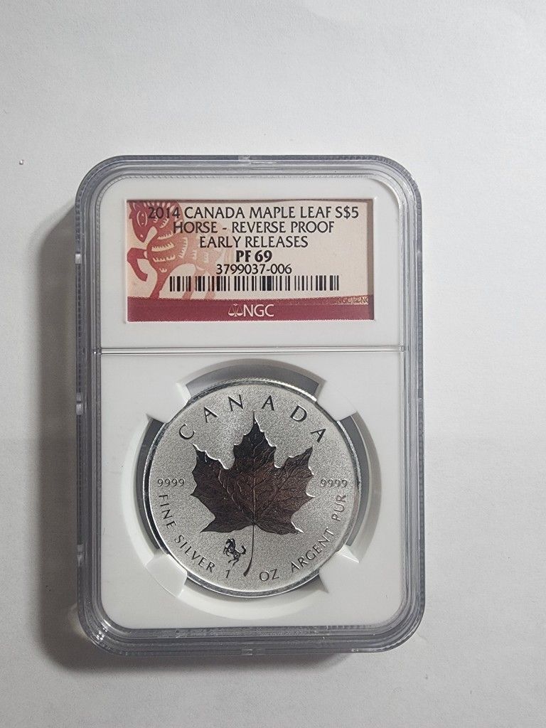 2014 Canada Silver Maple Leaf Reverse Proof NGC PF 69 Early...