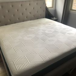 Eastern king mattress, and bed frame