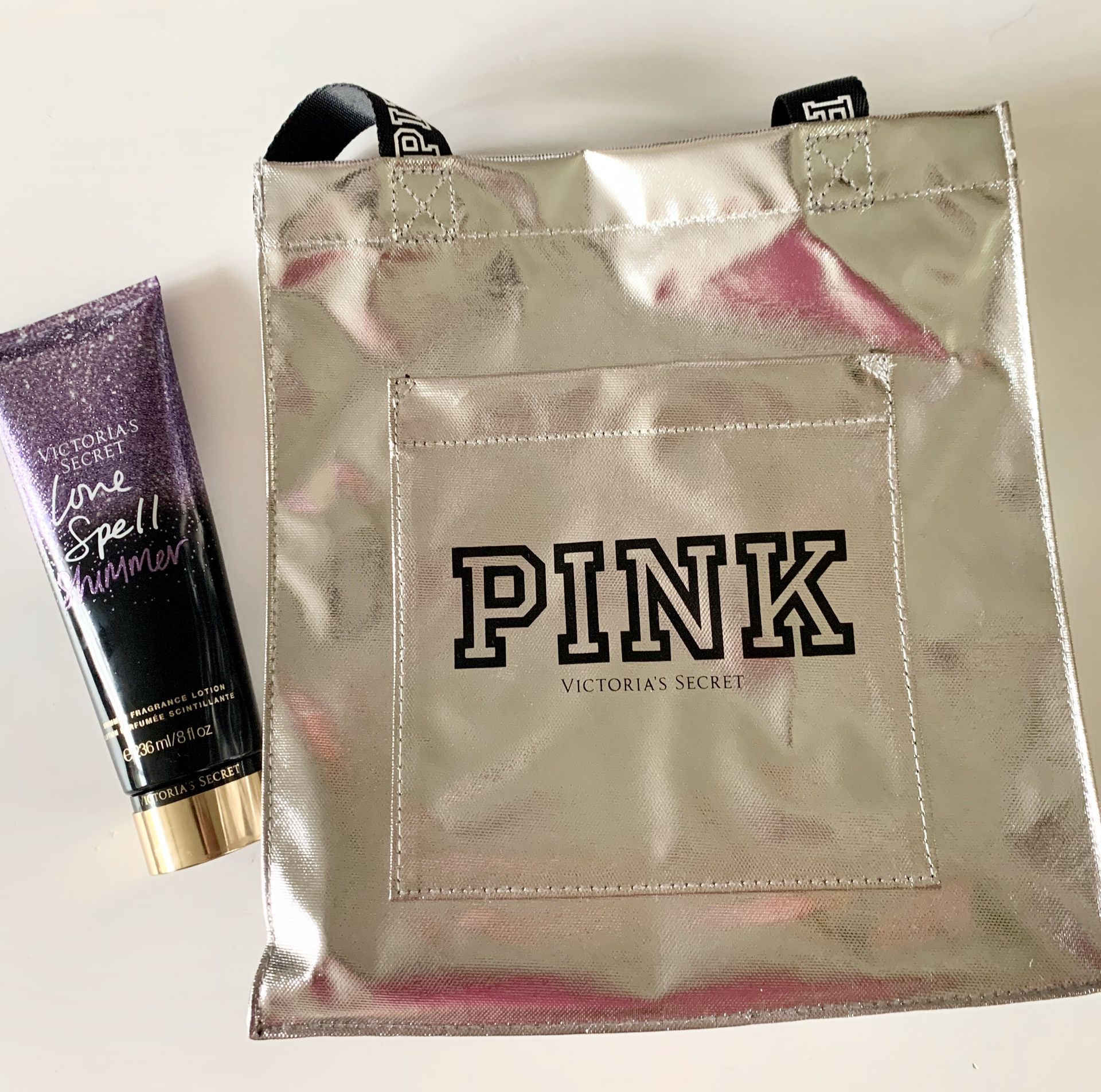 VS PINK Tote & Shimmer Cream