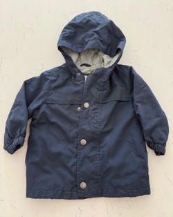 Navy Blue Hooded Jacket for Boys Toddler 12-18 M